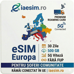 esim europa 500Gb, 5G, iaesim.ro